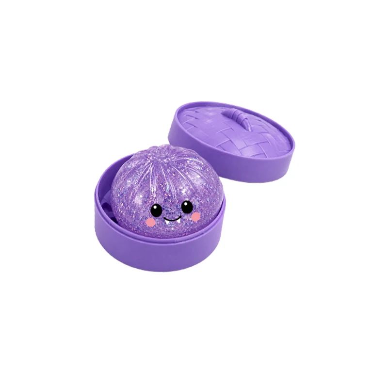Halloween Simulation Baozi Ghost Dumpling Toy Soft Slow Elastic Squid Toy Clip Steamer Steamed Baozi Halloween Gift