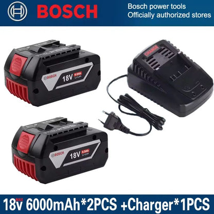 Bateria 100% Original 18v 6Ah 5Ah 3Ah BOSCH Professional 18V 18650 Bateria Li-ion 18V de substituição para BAT609 BAT609G BAT618 BAT618G