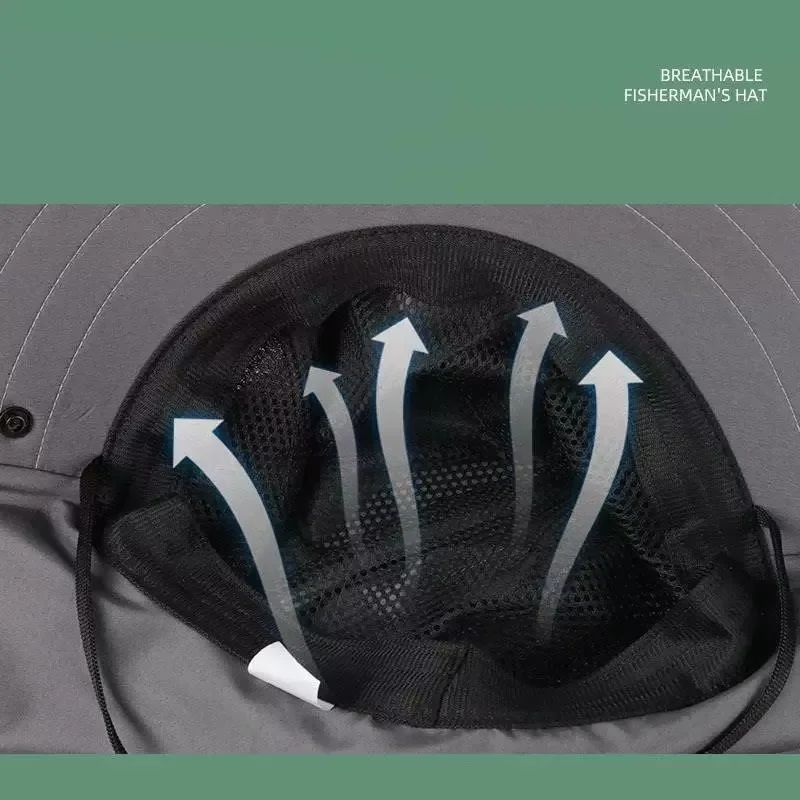 Outdoor UV Protection Bucket Hat – Sun Hat with Neck Flap for Hiking, Fishing & Camping