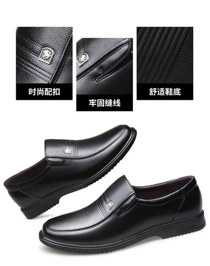 Genuine Leather Handmade Shoes Men Loafers Slip On Business Casual Shoes Classic Soft Leather Hombre Breathable Men Shoes Flat