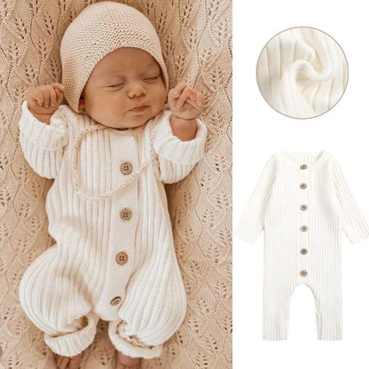 2025 New Infant Baby Girls Boys Knitted Jumpsuit Toddler Baby Girl Boys Long Sleeved Knitting Romper Children Clothes