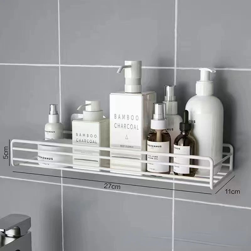 No Drill Bathroom Triangle Corner Shelf Wall Mounted Storage Rack for Kitchen Bathroom Organizer Space Saver