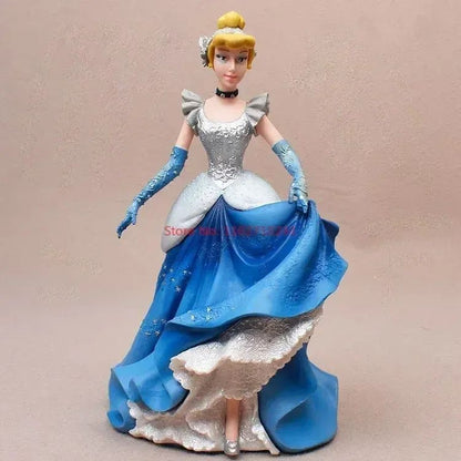 2025 20cm Disney Personagem Frozen Elsa Anna Branca de Neve Rapunzel Boneco de Resina Anime Decoração Modelo Coleção Menina Brinquedos Presente Infantil