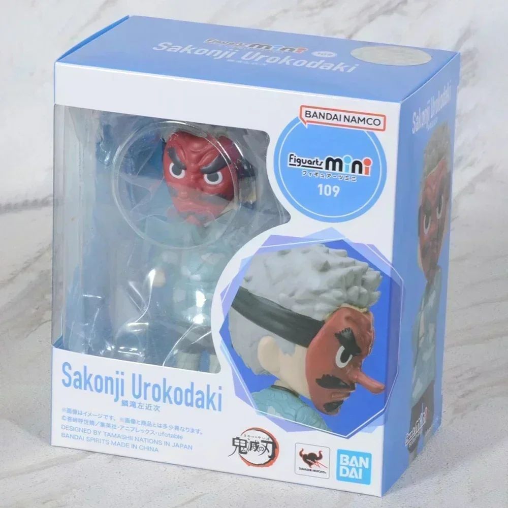 Em estoque Bandai Figuarts 100% original mini Demon Slayer Shinobu Kocho & Kamado Tanjirou Uzui Tengen Nezuko Anime Figure Toys WY