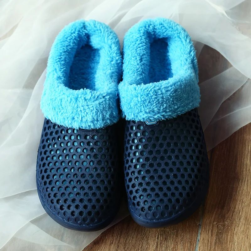 Winter Slippers Men Women Indoor Warm Shoes Non Slip Cotton Pantoffels Casual Clogs Slip on House Floor Slippers for Men