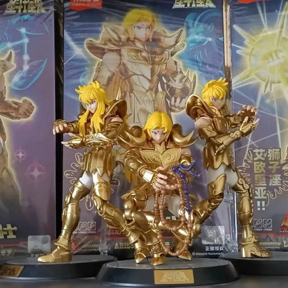 Kit de Bonecos Articulados Saint Seiya Blk Blokees Originais - Touro Pégaso Sagitário Brinquedos de Anime Colecionáveis Montados Presente de Aniversário