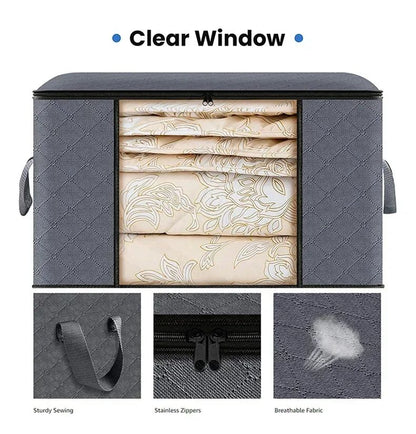 Storage Bag Foldable Large Capacity Clothes  Blanket Storage Bags Storage Containers for Organizing Bedroom Closet Clothing