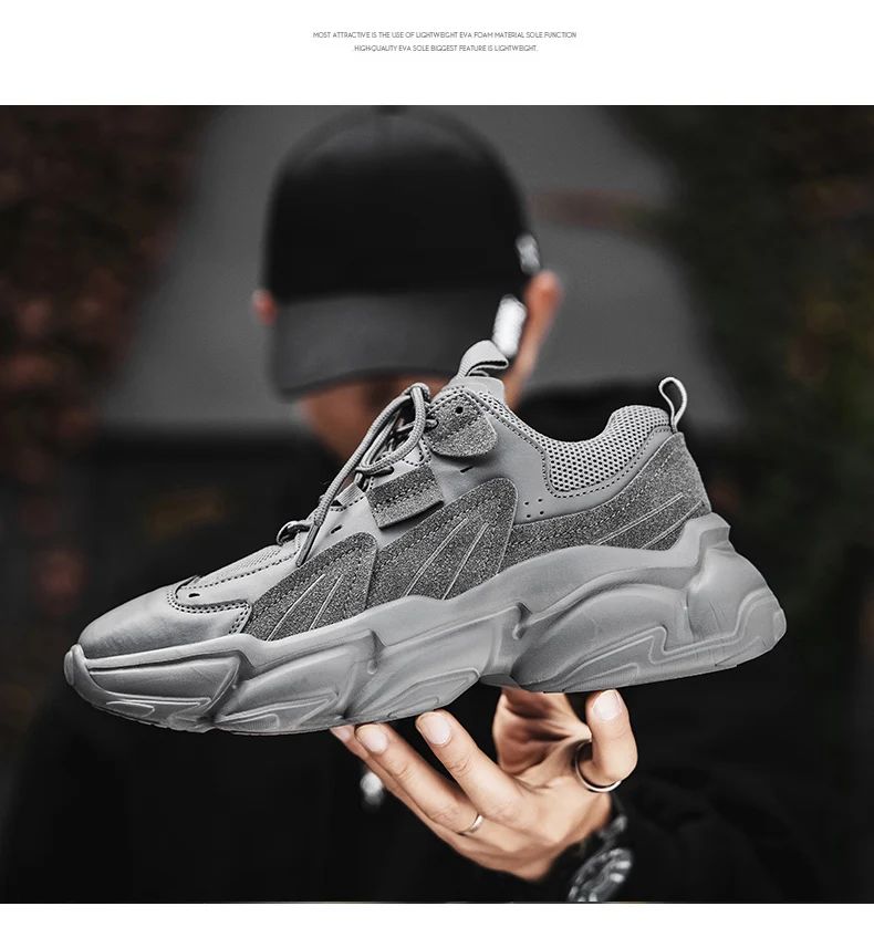 Men Sneakers Hidden Heels Elevator Shoes Plus Size 45 46 Heightening Shoes For Men Fashion Breathable 8cm 6cm Sports Taller Shoe