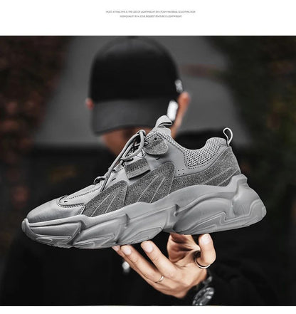 Men Sneakers Hidden Heels Elevator Shoes Plus Size 45 46 Heightening Shoes For Men Fashion Breathable 8cm 6cm Sports Taller Shoe