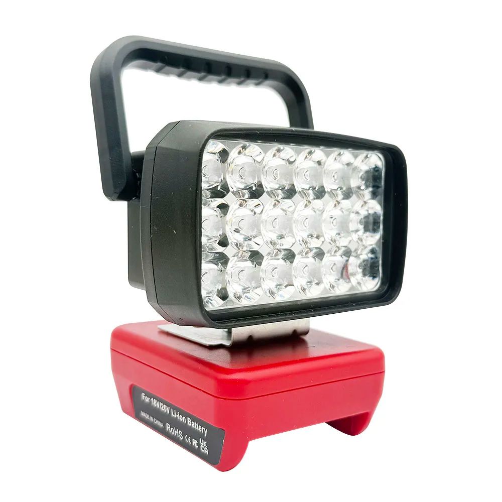Para Makita Para Milwaukee Para Dewalt Para M18 Para Bosch Bateria de Lítio Estojo Banco de Potência USB Lanternas Holofote Luzes de Trabalho Lâmpada