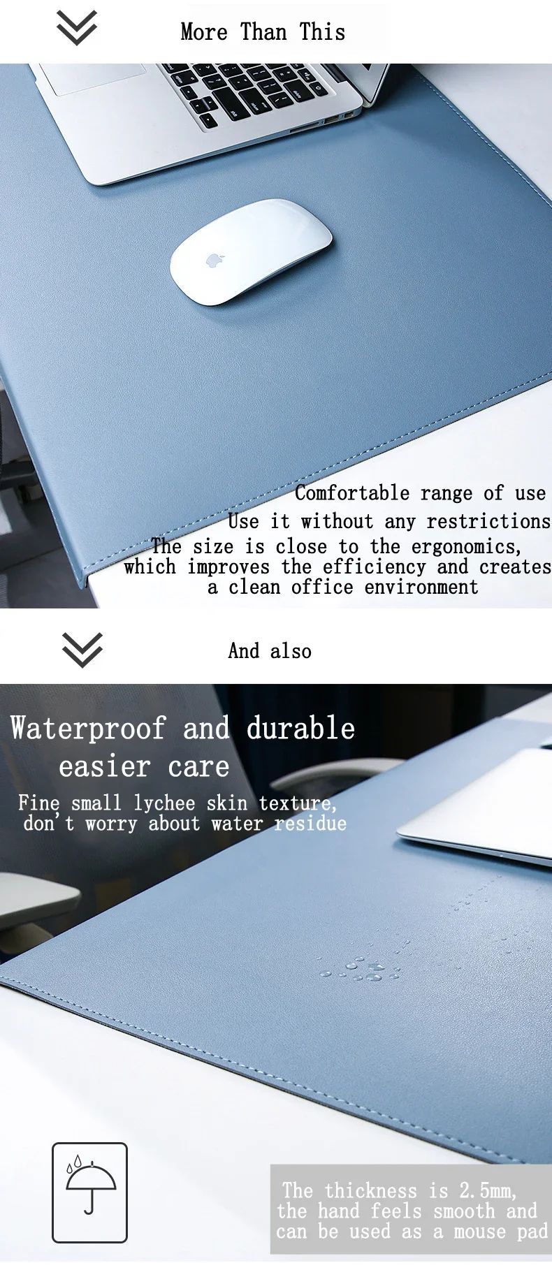 Folding Large Mouse Pad Elbow Guard Wrist Guard Mousepad Office Desk Mat Laptop Computer Desk Pad Gaming Table Mat