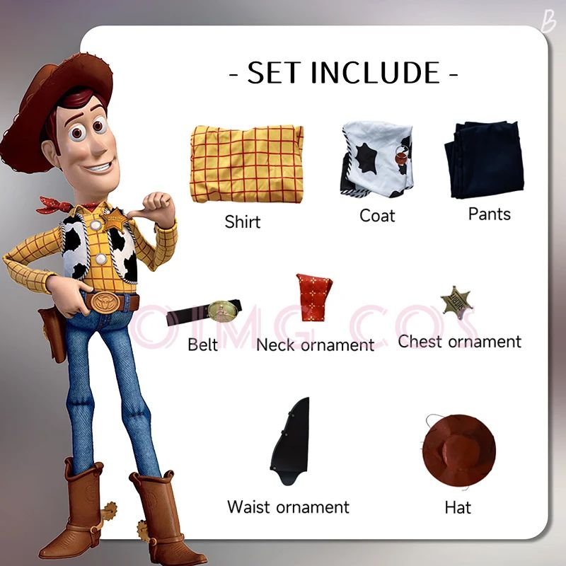 Woody Cosplay Costume Jessie Adult Carnival Uniform  Anime Men Halloween Costumes Game Party Masquerade
