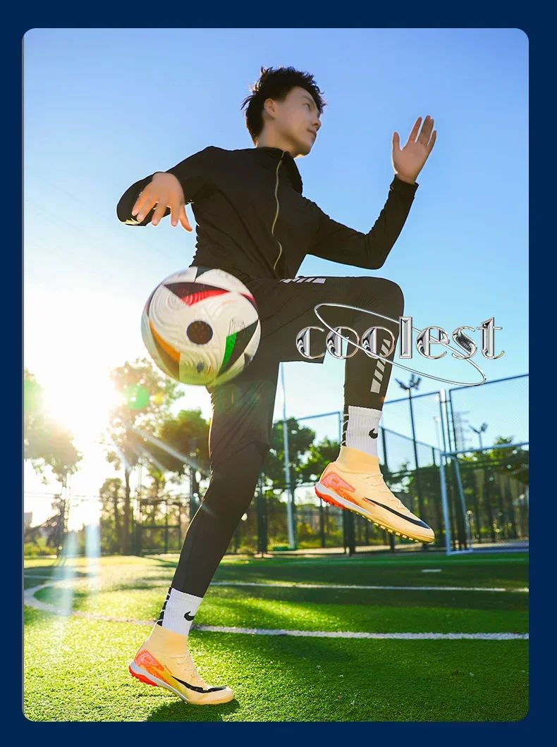 Men Soccer Shoes Society Professional Soccer Cleats Adult Fast Turf Training Football Shoes Outdoor Futsal Football Field Boots