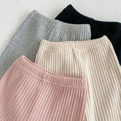 Toddler Trousers Summer 0-3 Year Slim Pants Newborn Stretch Trousers Solid Color Infant Clothing for Kids Baby Boys Girl Clothes