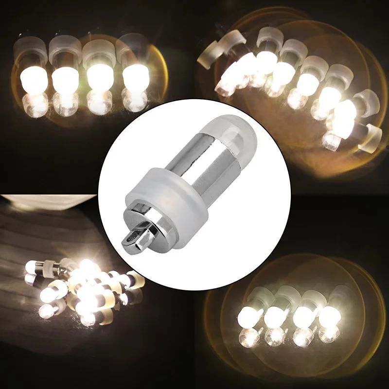 10-50pcs Non-blinking Mini LED Lights with Batteries for Balloons Paper Lanterns Floral Party Decoration Waterproof Submersible