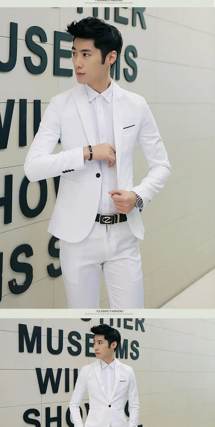 Autumn New Men's Casual Suit Casual Business Office Suit Jacket Solid Trendy Non-ironing Anti-wrinkle Slim Fit Men's Blouse