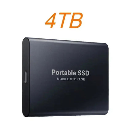 SSD Portátil de Alta Velocidade Externo 4TB Interface USB3.1 Disco Rígido Unidade de Estado Sólido Dispositivo de Armazenamento em Massa para Notebook/PC