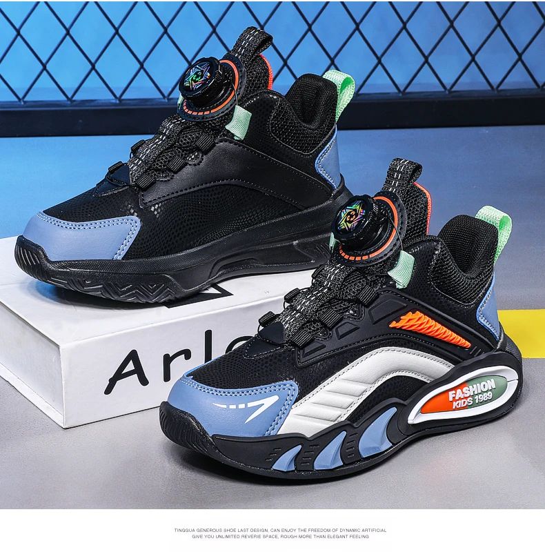 New Arrival Children Shoes Girls Boys Fashion Sneakers Comfortable Kids Sports Shoes Breathable Casual Leather Outdoor Shoe