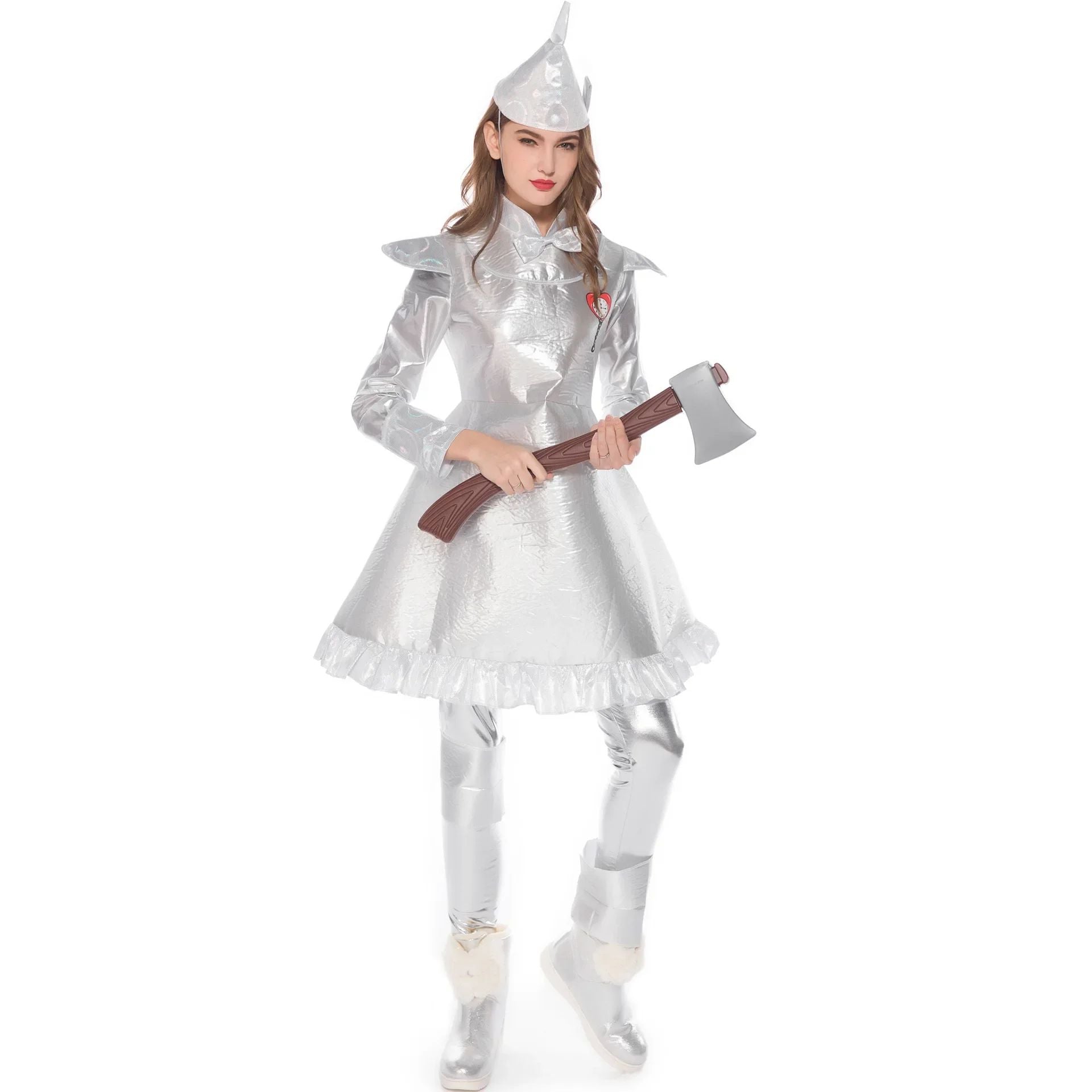 Halloween Cosplay Tin Man Adult Women's Costume