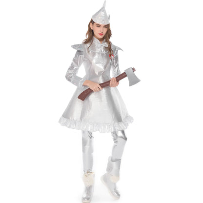 Halloween Cosplay Tin Man Adult Women's Costume