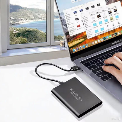 SSD de alta velocidade 1TB Unidade de Disco Rígido Externa 2TB 4TB Unidade de Estado Sólido Portátil 16TB Disco Rígido Externo de Grande Capacidade para Laptop/MAC/PC/Celular