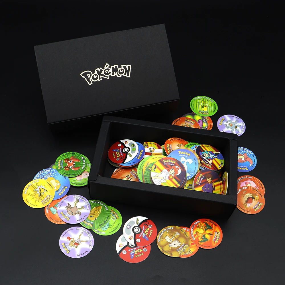 Pokémon Tazos 1/2/3 Geração 160/100/141pçs Card Pogs Pikachu Charizard Treinador Coleção Completa Jogo de Cartas Cheetos Chipitaps Tap