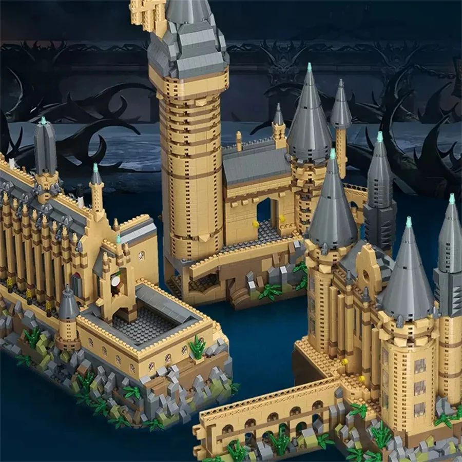 Magic Castle Arquitetura Medieval Conjunto de Construção Criativo Blocos de Montar Técnicos Kit MOC Presente Adultos Crianças Feriado