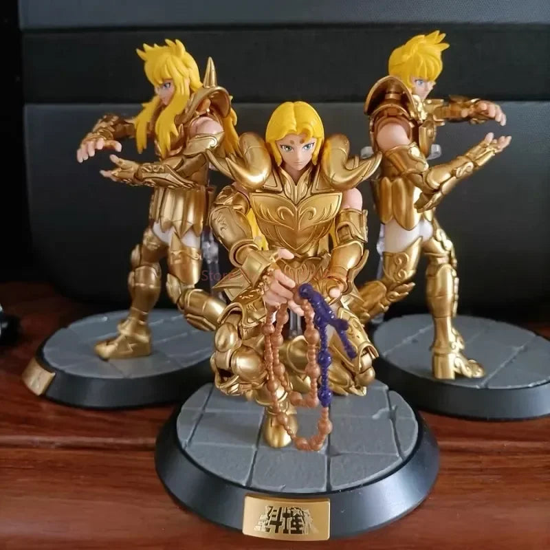 Kit de Bonecos Articulados Saint Seiya Blk Blokees Originais - Touro Pégaso Sagitário Brinquedos de Anime Colecionáveis Montados Presente de Aniversário