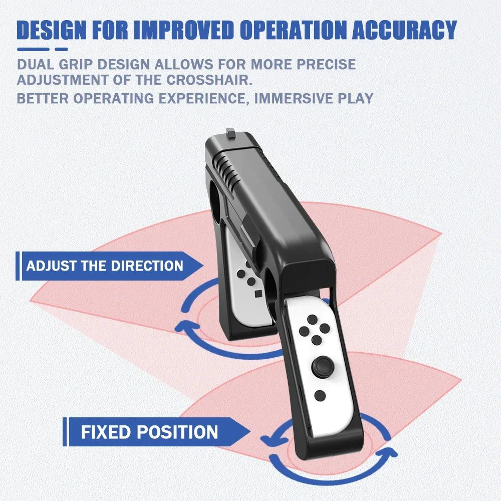 For Nintendo Switch OLED Joycon Splatoon3 Games NS Joy Joy-con Controller Induction Peripherals Shooting Gun Grip Accessories