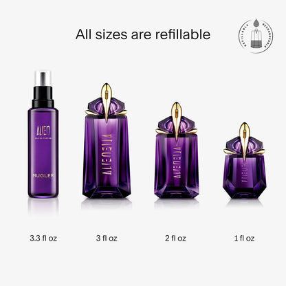 Perfume Alien Eau de Parfum Feminino Mugler 90ml - Floral Amadeirado - Com Jasmim, Madeira e Âmbar - Longa Duração