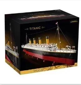 Com caixa original Filme-Série Titanic Grande Navio de Cruzeiro 9090 Peças Compatível com 10294 Blocos de Montar Brinquedos de Presente