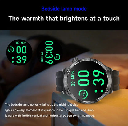 2026 Smartwatch com Display AMOLED Sempre Ativo, NFC, Chamada Bluetooth, Trajetória GPS, Impermeável, Saúde e Esporte, para Homens, Compatível com Android e iOS