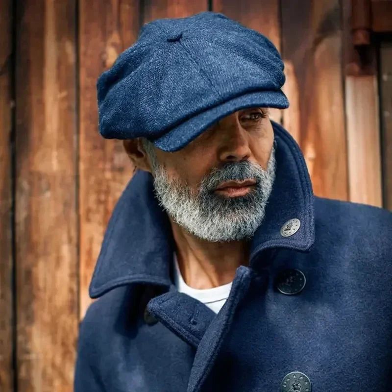 Classic Hat for Men Caps Vintage Retro Tweed Peaky Blinders Beret Hat Flat Peaked Cap Street Hats for Women Men