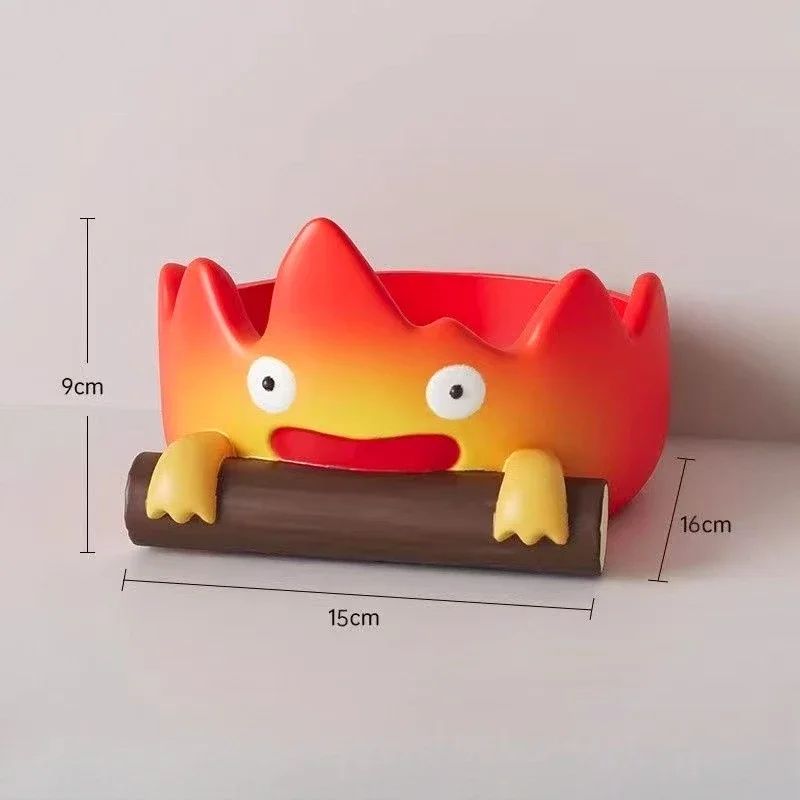 Creative Anime Fire Person Resin Tray - Key Holder Storage Organizer | Perfect Christmas Halloween Gift for Indoor Outdoor Decor