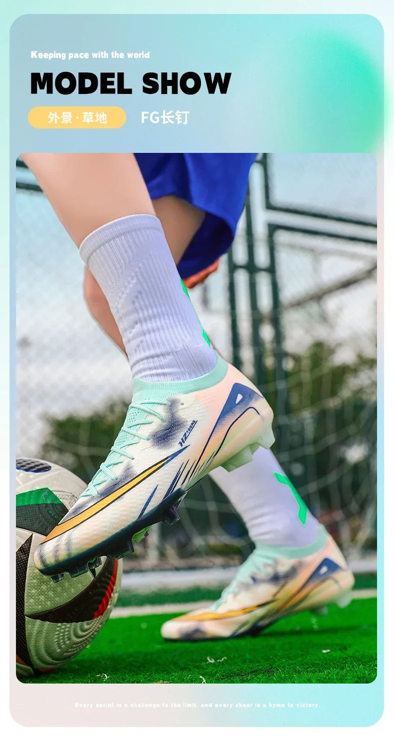 New Men Society Soccer Shoes Cleats Studded Indoor Football Field Boots Professional Training Football Shoes High Quality Match