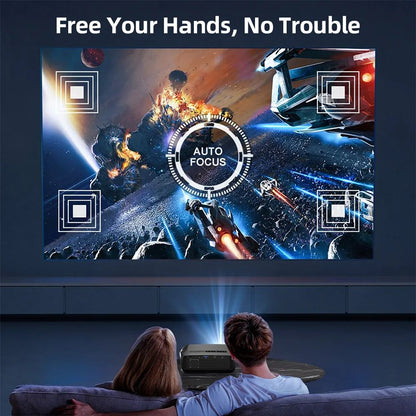 CAIWEI A10R 3500ANSI 1920 * 1080P Full HD 4K Projector Smart Android Auto Focus Outdoor Home Cinema Projectors for Movies Video