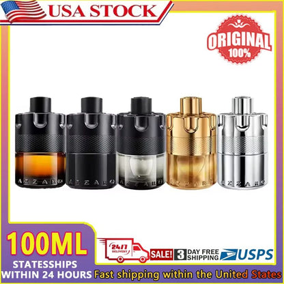 Azzaro Wanted Series 100ml Eau De Parfum Spray French Original Luxury Perfumes Cologne for Men Pheromones Perfume Attract Women
