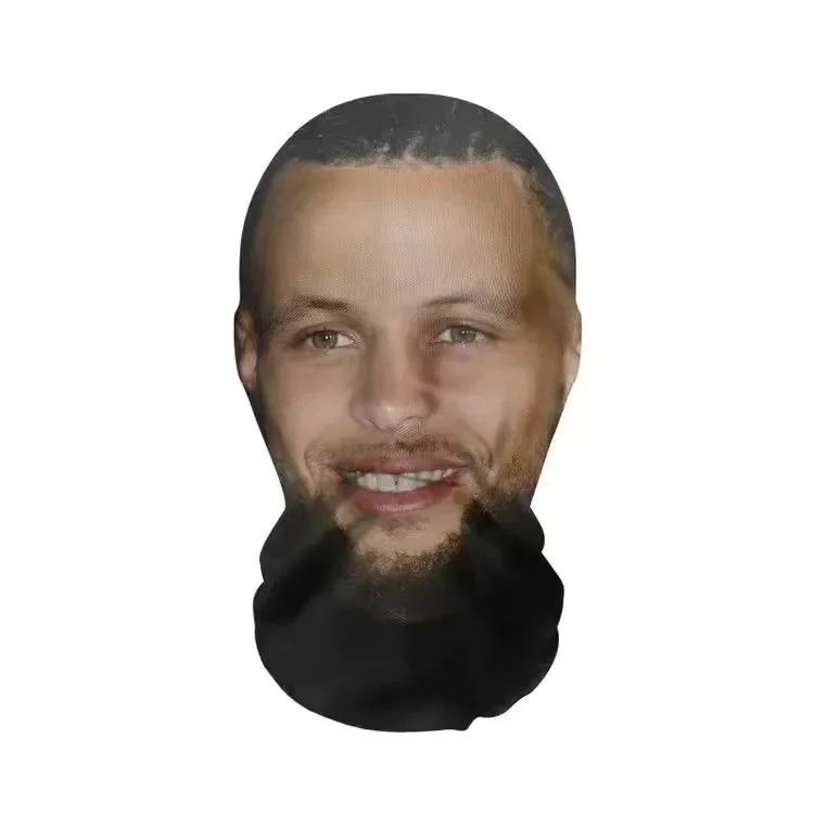 Full Face Mask for Halloween Cosplay Party Balaclava with Celebrity Face Mesh Visualized Elastic Headwear Christmas Gifts