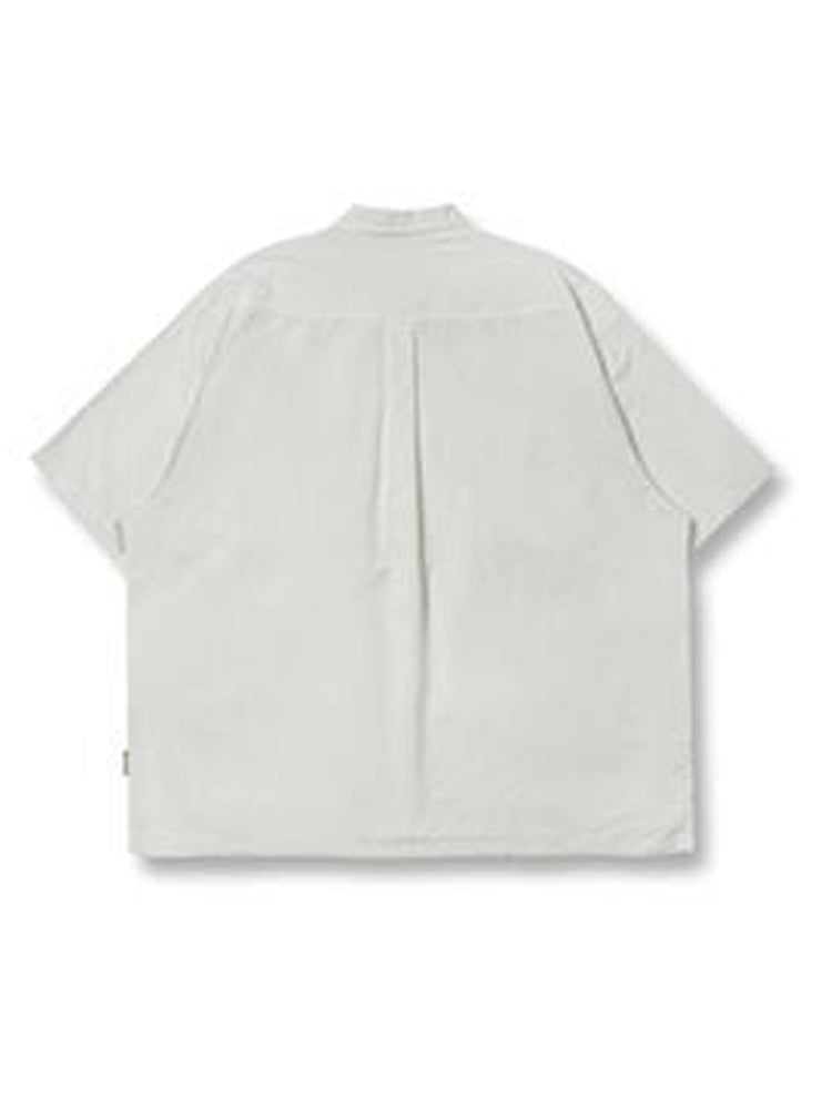 Gmiixder Multi Pocket Lapel Shirt Loose Workwear Short Sleeve Button Blouse Men Women Vintage CityBoy Japan Premium Cargo Shirt