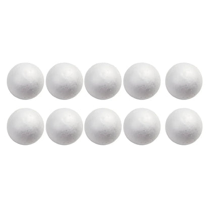 10pcs Solid Foam Ball Polystyrene Balls 50mm-100mm  Round DIY Accessory Handmade For Party Celebration Christmas Decoration