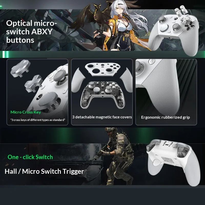 Game Sir G7 Pro 8K Aimlabs Game Controller Tmr Joystick 8000Hz Wired Gamepad for PC Steam Switch Android Apple One Click Wake NS