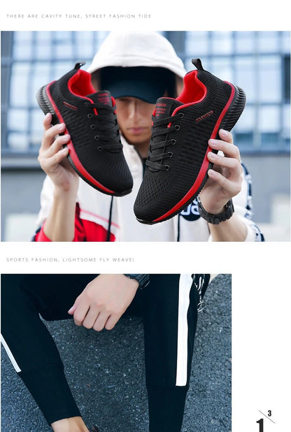 Tênis Casual Masculino e Feminino de Malha para Corrida e Caminhada, Respirável, Esportivo, Leve, para Academia e Atividades ao Ar Livre, Tamanhos 38-47