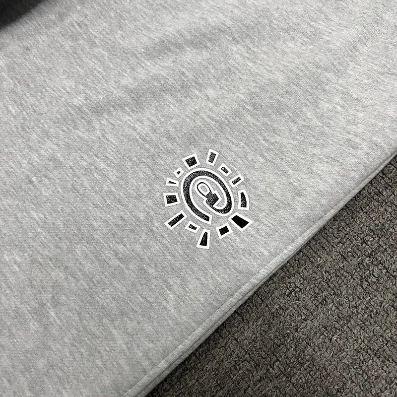 American High Street Black Sweatpants ADWYSD Pants Sunroll Fleece Zipper Pocket Men Women Cleanfit Trousers