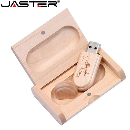 JASTER 10 unidades/lote de pen drive USB 2.0 (LOGOTIPO personalizado grátis) Pen drive de madeira 4 GB 8 GB 16 GB Pen drive 32 GB 64 GB 128 GB Memory Stick Presente
