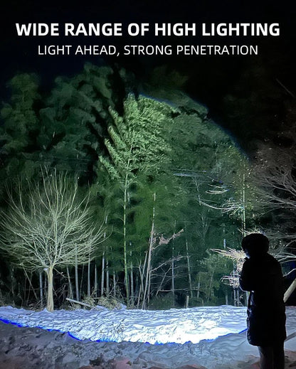 High Power Led Flashlights Rechargeable Camping Work Light Multi Functional Portable Light Solar Charging 6 Lighting Modes ?