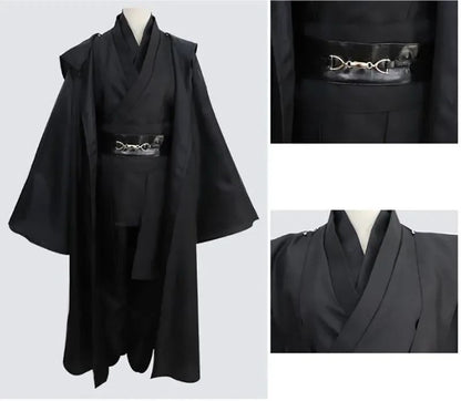 Jedi Knight Star Cosplay Anakin Skywalker Costume Replica Rob Cloak Anime Halloween Party Outfits Clothes Plus Size