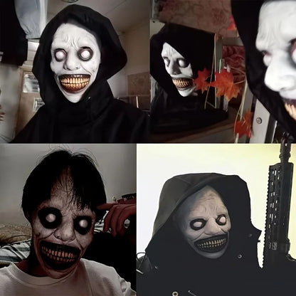 Christmas Zombie Mask - Scary Clown & Demon Dual Face Design, Lightweight Breathable for Cosplay