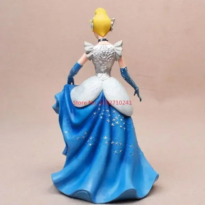 2025 20cm Disney Personagem Frozen Elsa Anna Branca de Neve Rapunzel Boneco de Resina Anime Decoração Modelo Coleção Menina Brinquedos Presente Infantil