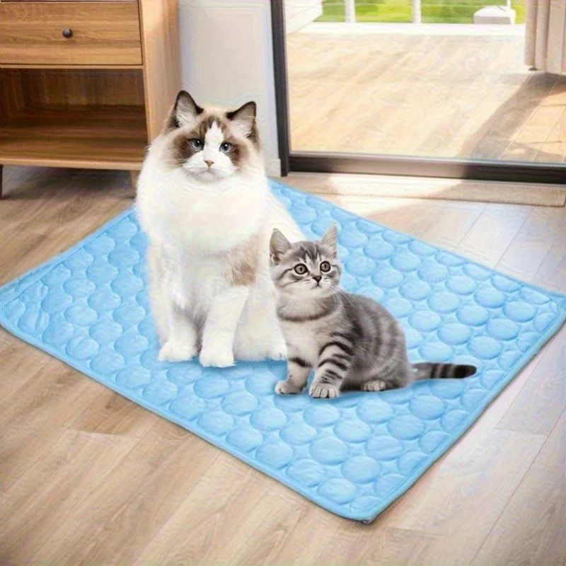 1 tapete de resfriamento para cães, tapete de gelo para animais de estimação para verão, cães grandes e pequenos, gatos, sofá, cama, acessórios para animais de estimação, cobertor de almofada de gelo de verão para gatos
