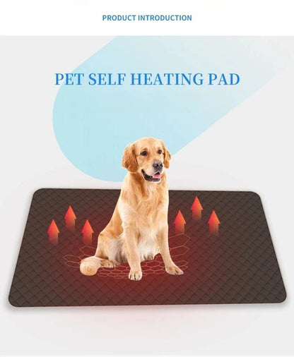 Tapete de Aquecimento Inteligente para Animais de Estimação Impermeável, Novo para o Outono e Inverno de 2025, Tipo Plug-in, Seguro e Quente, com Duas Opções de Conexão USB e Tipo-C